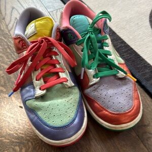 Nike color block low dunks